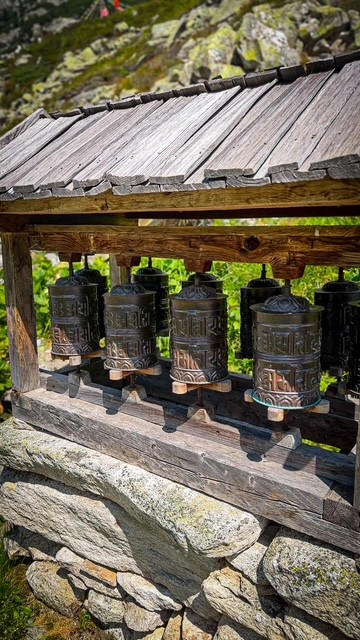 Gebetsmühlen an der Hohenau Alm