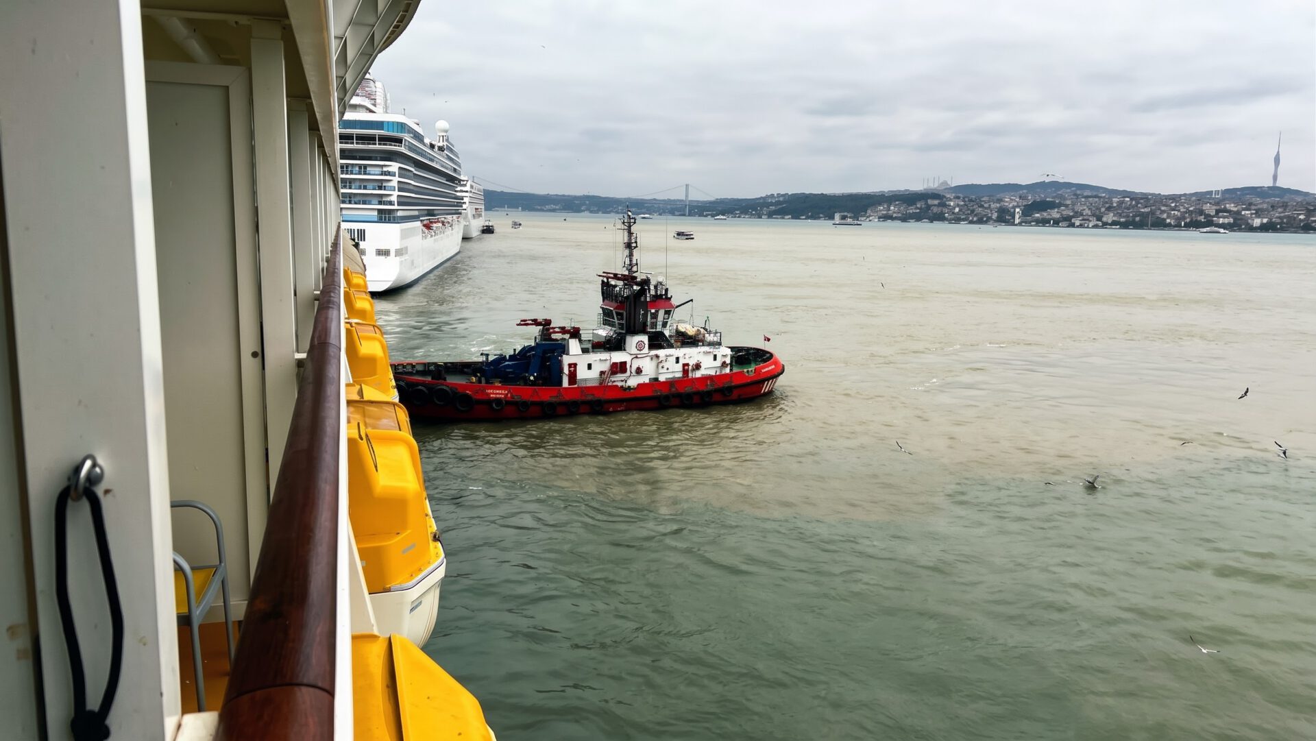 Schlepper beim Anlegen