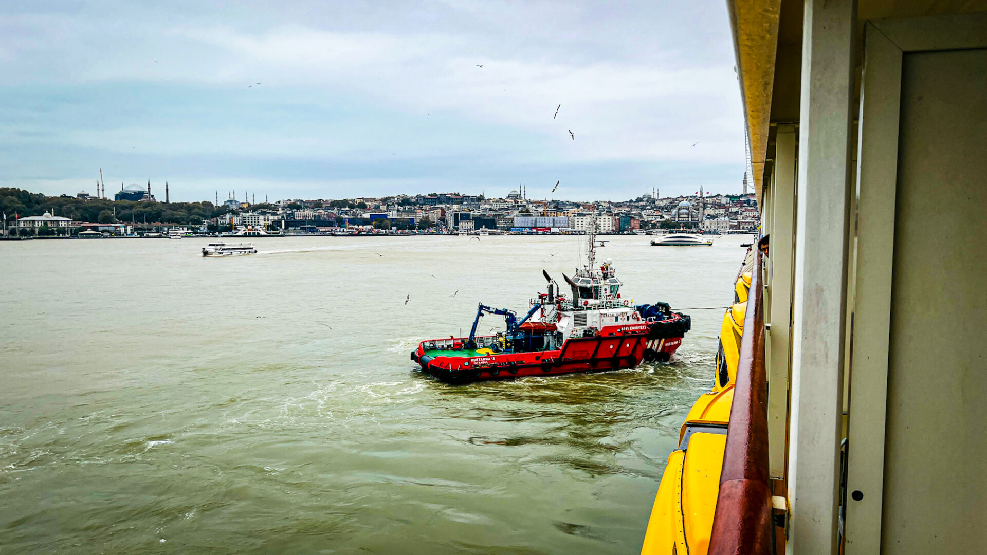 Schlepper beim Anlegen