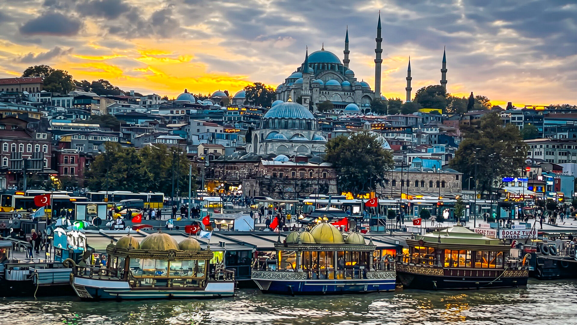 Süleymaniye-Moschee über Eminönü