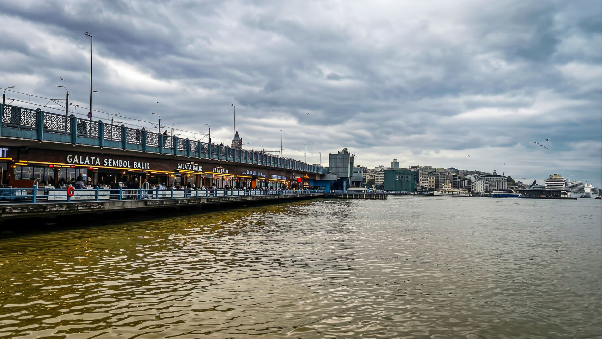 Restaurants unter der Galatabrücke